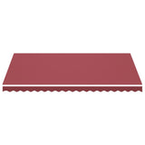 Tissu de remplacement Vidaxl pour Luifel 4,5x3 M Bordeaux rouge