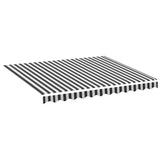 Tissu de remplacement de Vidaxl pour Luifel 3x2,5 M anthracite -colore et blanc