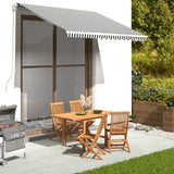 Tissu de remplacement de Vidaxl pour Luifel 3x2,5 M anthracite -colore et blanc