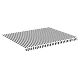 VidaXL Replacement cloth for Luifel 4.5x3.5 m Anthracite -colored and white