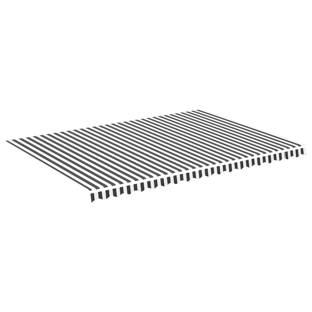 VidaXL replacement cloth for Luifel 5x3.5 m Anthracite -colored and white