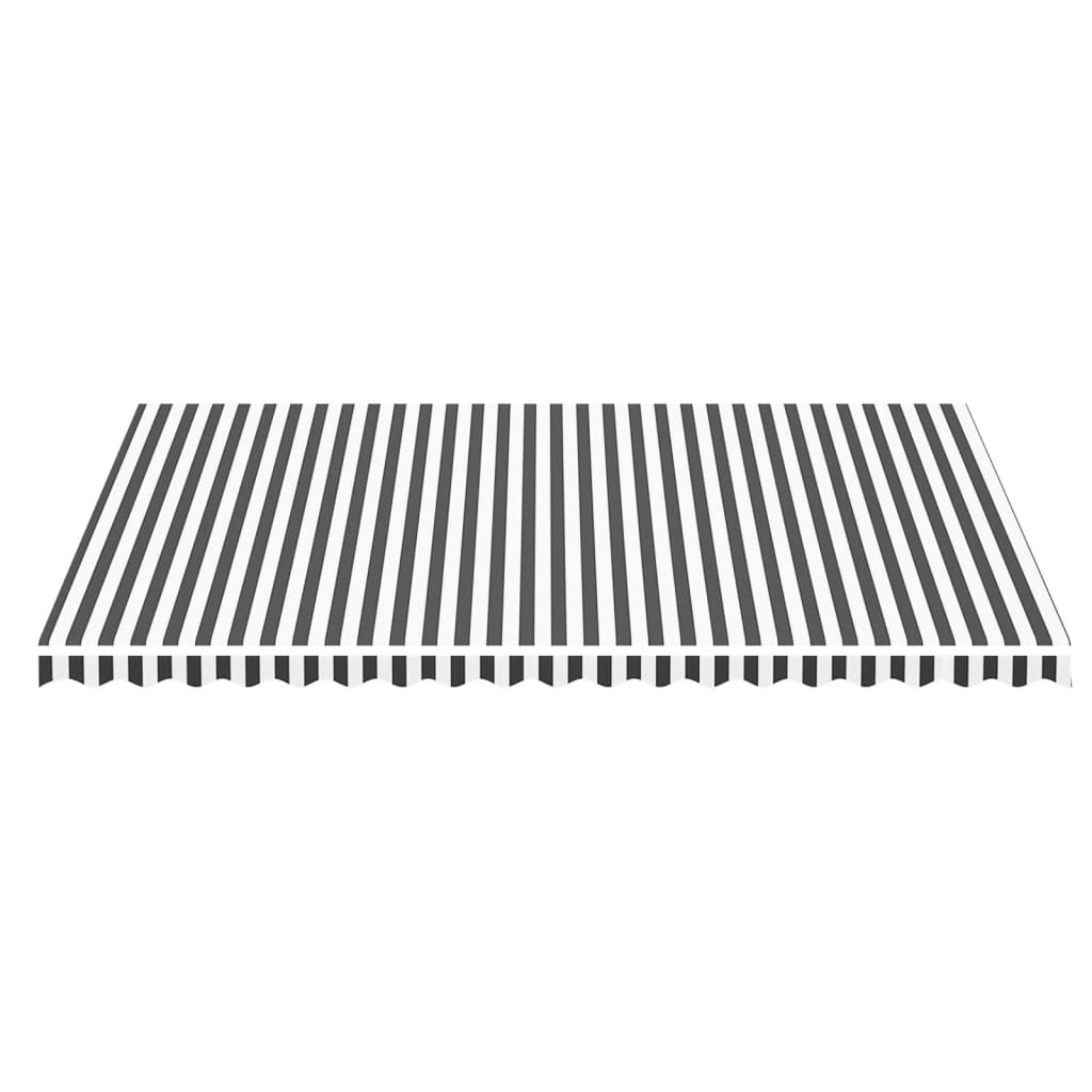 VidaXL replacement cloth for Luifel 5x3.5 m Anthracite -colored and white