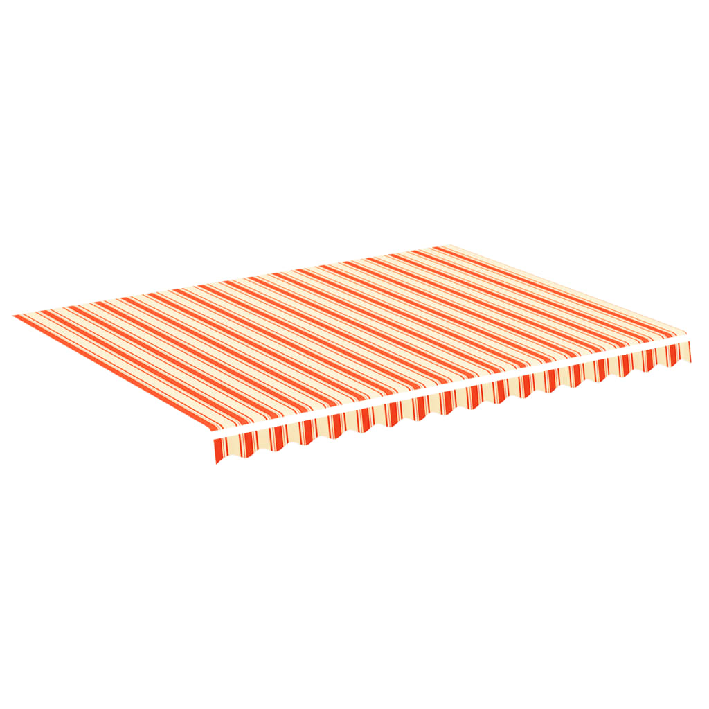 Tissu de remplacement de Vidaxl pour Luifel 4x3 m jaune et orange