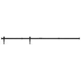 VidaXL Suspension set for mini -skiver door 200 cm carbon steel