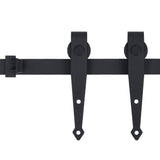 VidaXL Suspension set for mini -skiver door 200 cm carbon steel