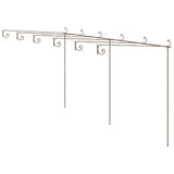 Vidaxl Tuinpergola 6x3x2,5 M żelaza