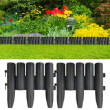 Vidaxl Gazon kanter 36 ST 10 M PP Anthracite -farvet
