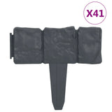 Vidaxl Gazon Kanten 41 St Steen-kuckt 10 m Plastik