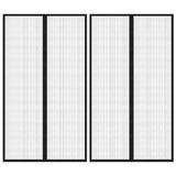 Vidaxl Insect door curtains 2 pcs Magnetic 200x80 cm Black