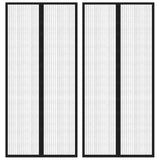 Vidaxl Insect door curtains 2 pcs Magnetic 210x90 cm Black