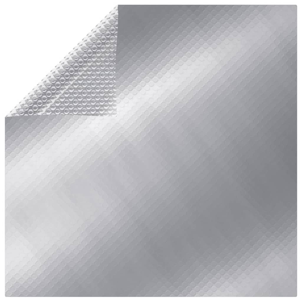 Vidaxl Schwimmbad Abdeckung 450x220 cm pe silberfarben