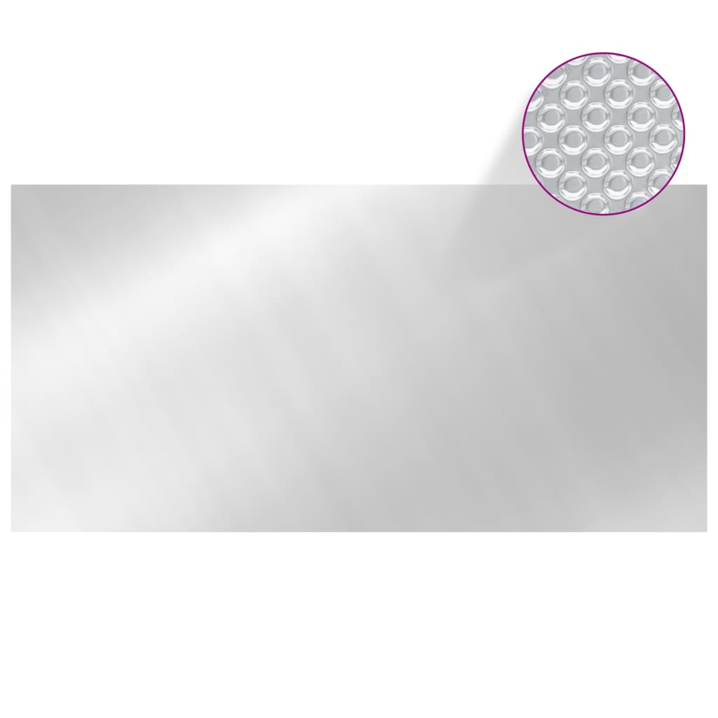 Copertura piscina Vidaxl 549x274 cm PE color argento