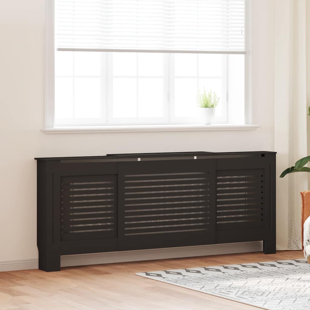 Vidaxl Radiatorom construction 205 cm MDF Black