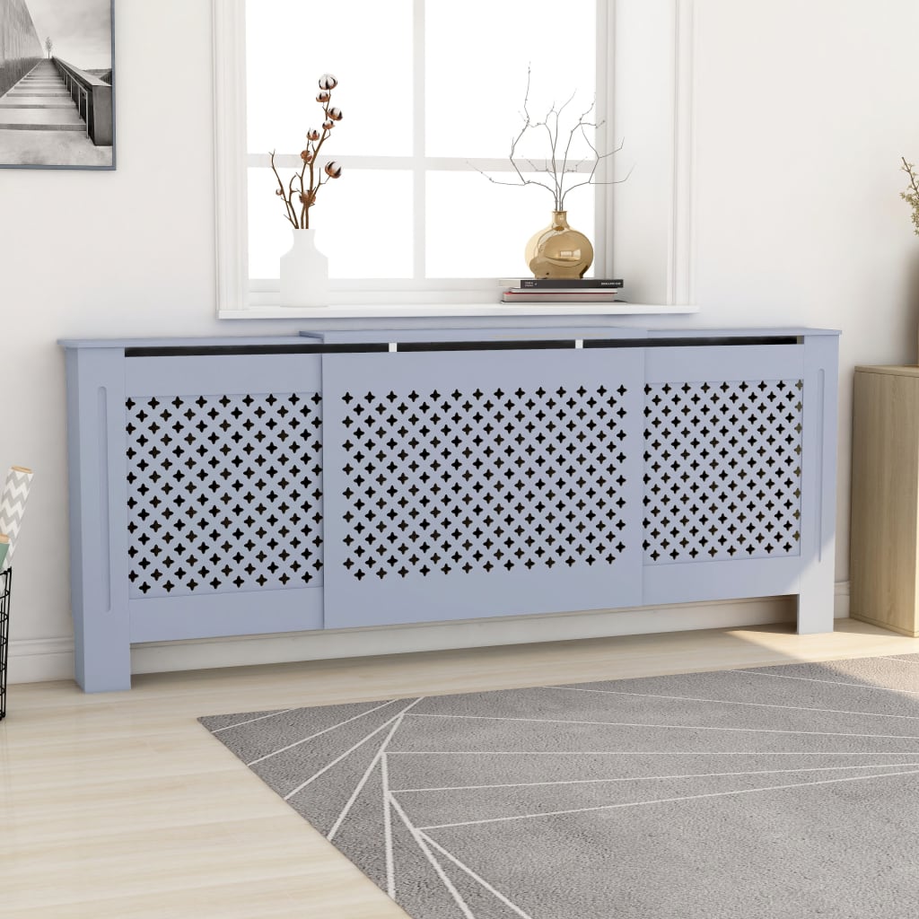 Construction de radiatorom vidaxl 205 cm mdf gris