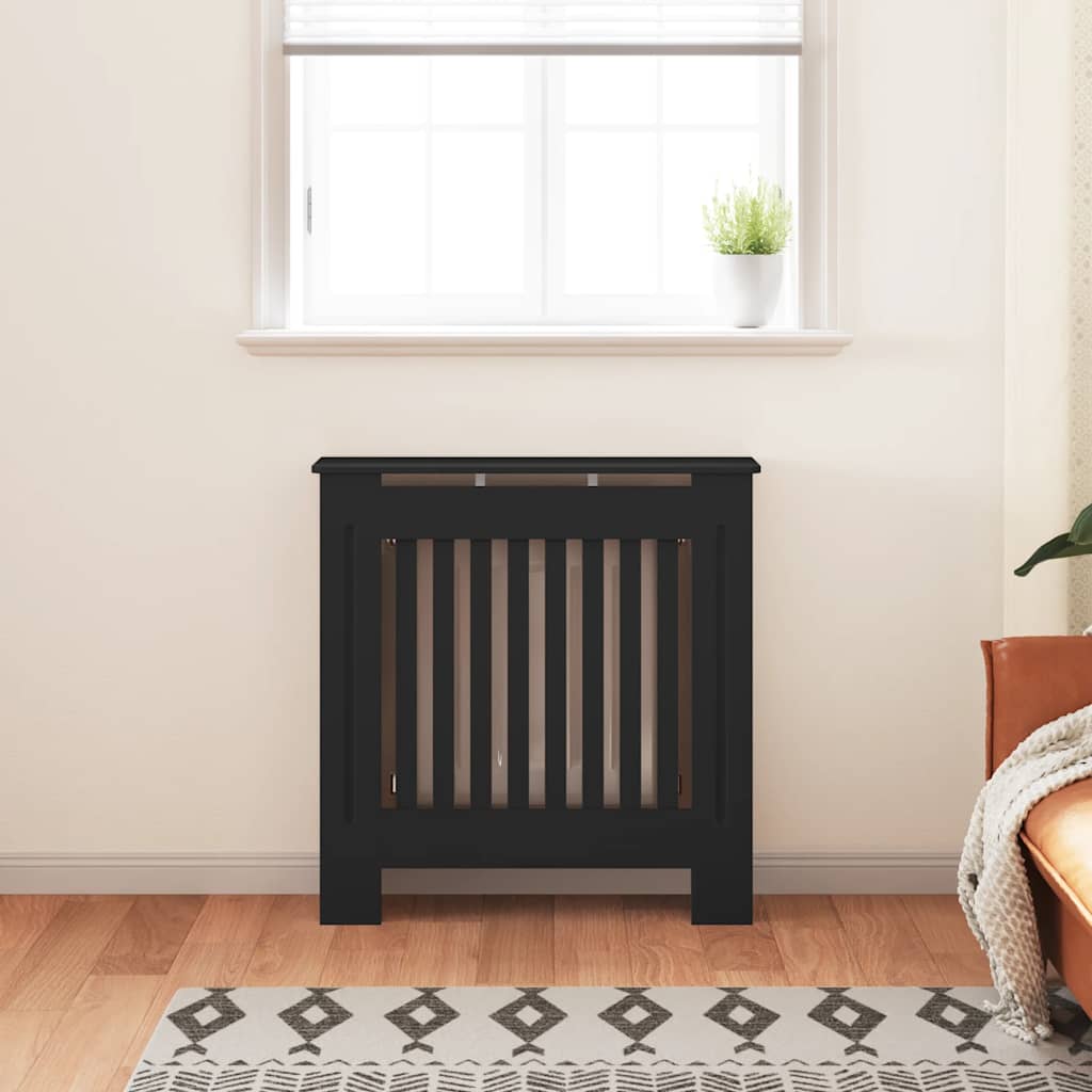 Vidaxl Radiatorom Construction 78 cm MDF Black