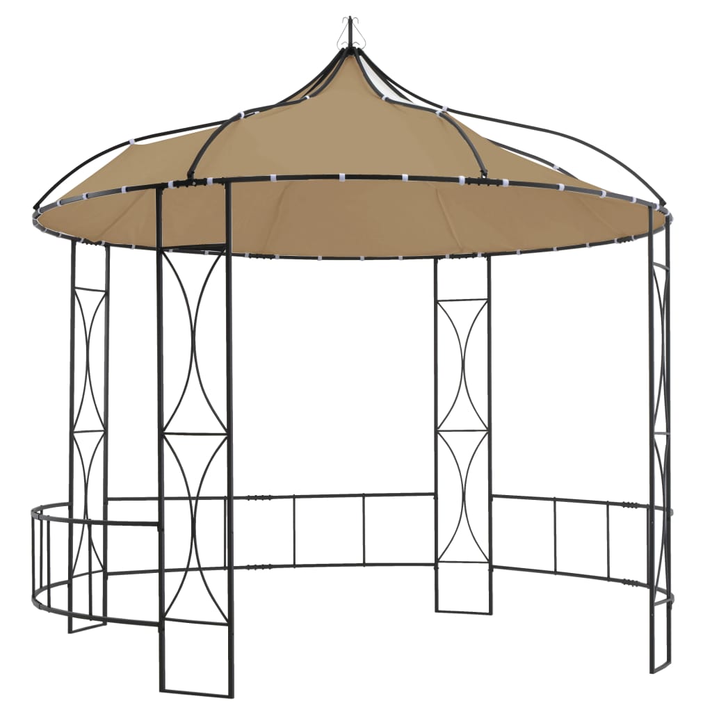 Vidaxl arbor around 300x290 cm Taupe