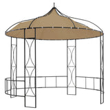 Vidaxl arbor around 300x290 cm Taupe
