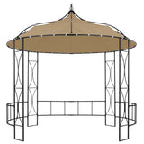 Vidaxl arbor around 300x290 cm Taupe