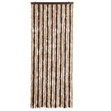 Vidaxl Fly curtain 56x200 cm Chenille beige and light brown