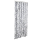 Vidaxl Fly curtain 56x200 cm Chenille silver colored