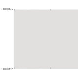 Vidaxl Luifel vertical 100x800 cm Oxford fabric white
