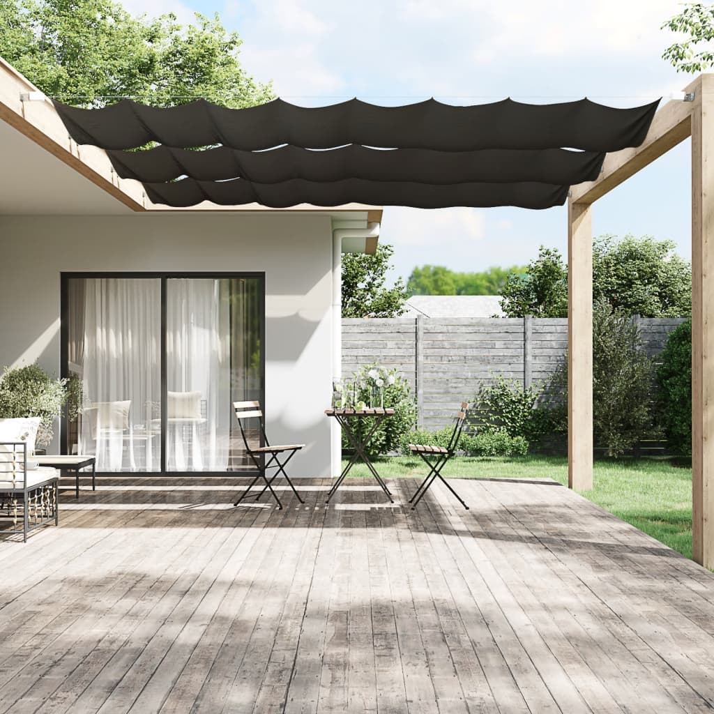 Vidaxl Luifel Vertical 60x420 cm Oxford stof Anthracite -farvet