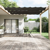 Vidaxl Luifel Vertical 60x420 cm Oxford stof Anthracite -farvet