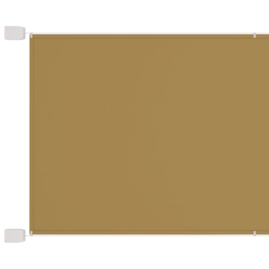 Vidaxl Luifel Vertical 60x1000 cm Oxford Stof beige