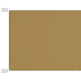 Vidaxl Luifel Vertical 60x1000 cm Oxford Stof beige