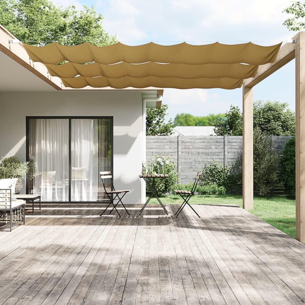 Vidaxl Luifel Vertical 60x1000 cm Oxford Stof beige