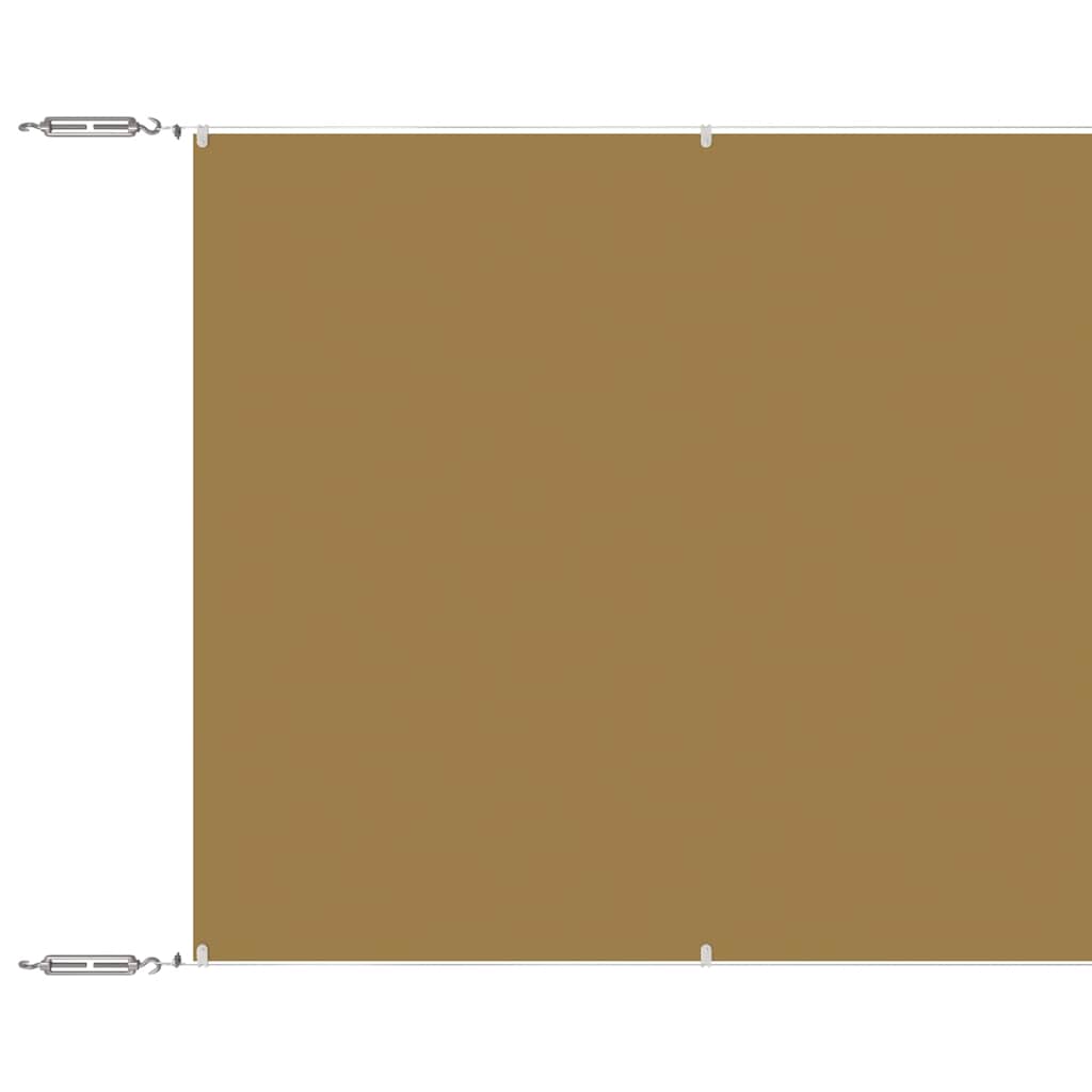 Vidaxl Luifel verticale 140x600 cm Fabric oxford beige
