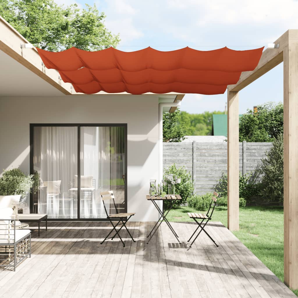 Vidaxl Luifel Vertical 60x360 cm Oxford tkanina terakota -obarvana