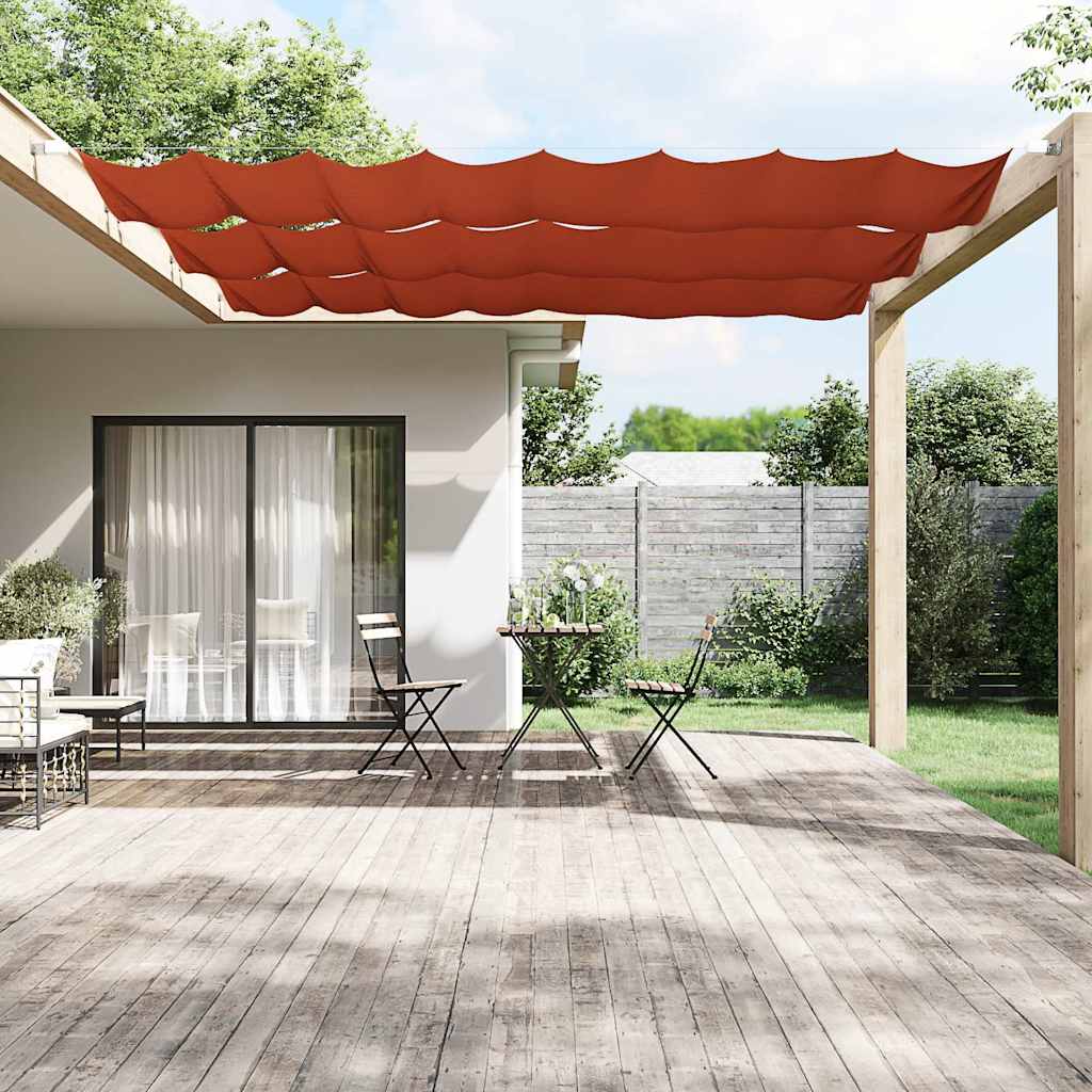 Vidaxl luifel verticaal 60x600 cm oxford stof terracottakleurig