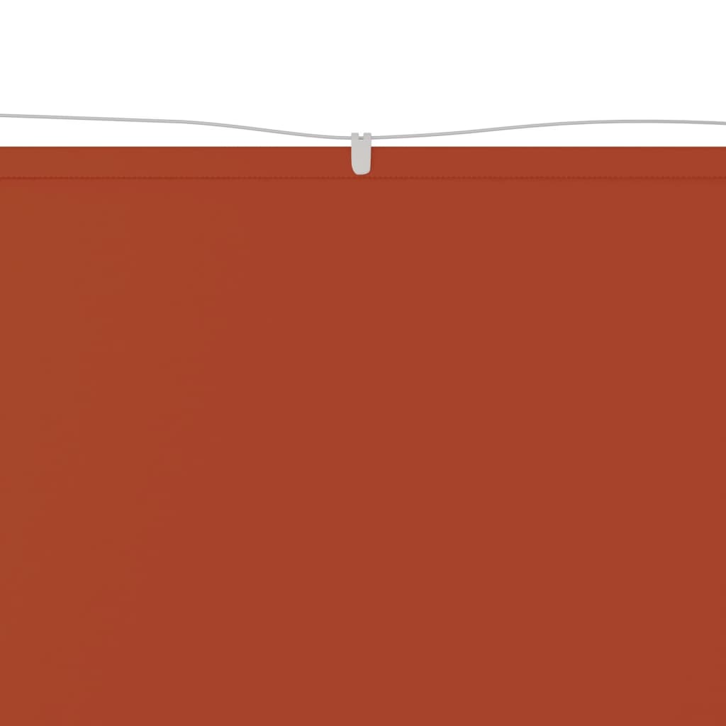 Vidaxl Luifel Vertical 100x800 cm Oxford Stof Terracotta -farvet
