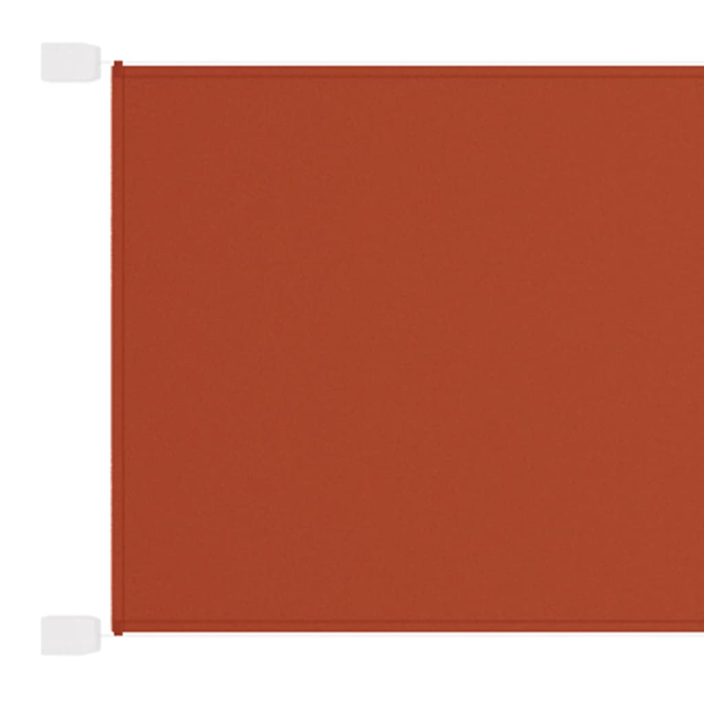 Vidaxl Luifel Vertical 140x800 cm Oxford tkanina terakota -obarvana