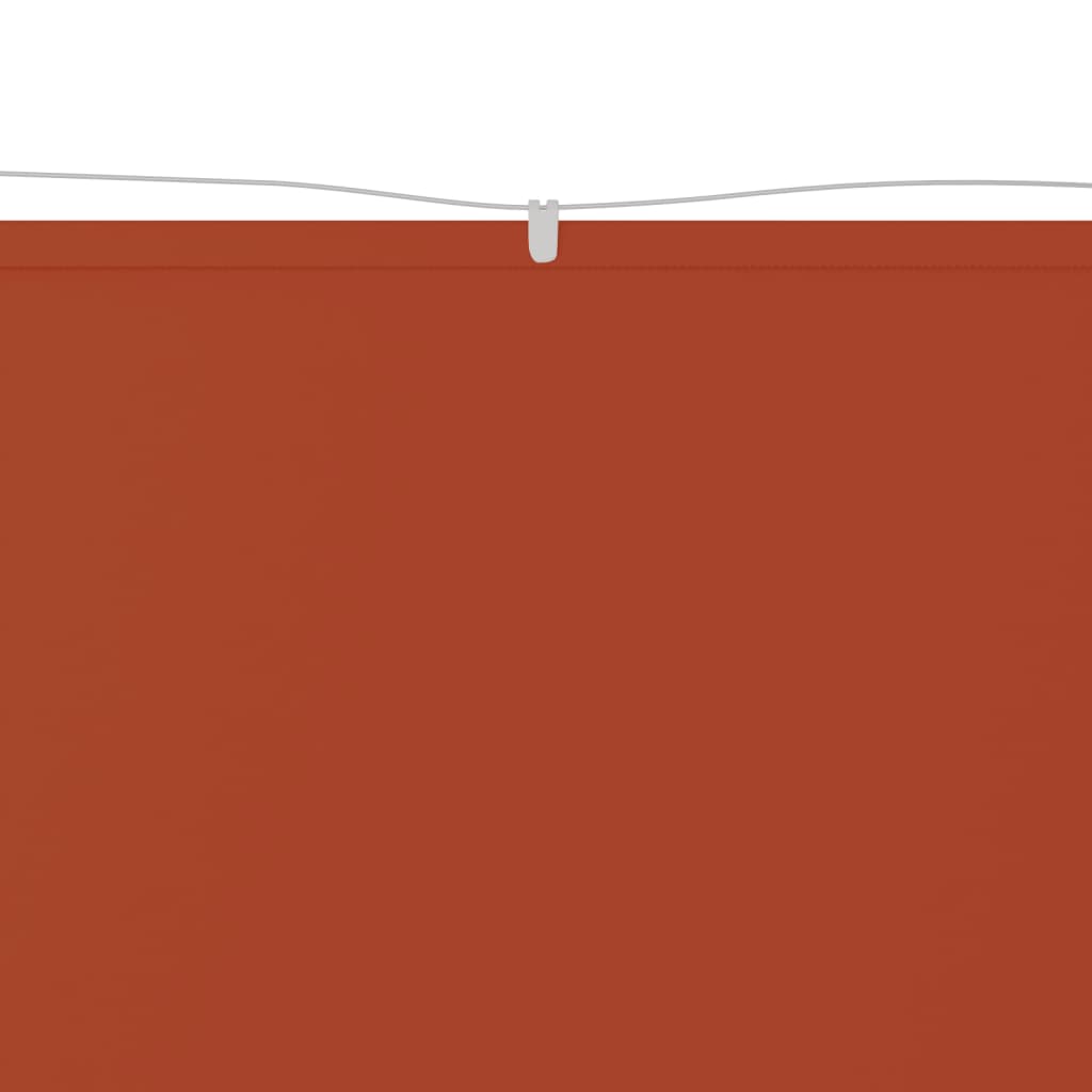 Vidaxl Luifel Vertical 140x800 cm Oxford tkanina terakota -obarvana