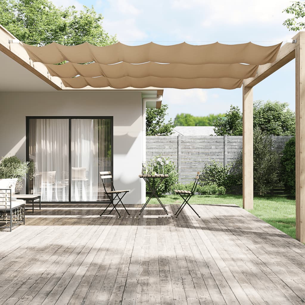 Vidaxl Luifel Vertikal 60x1200 cm Oxford Stofftaupe