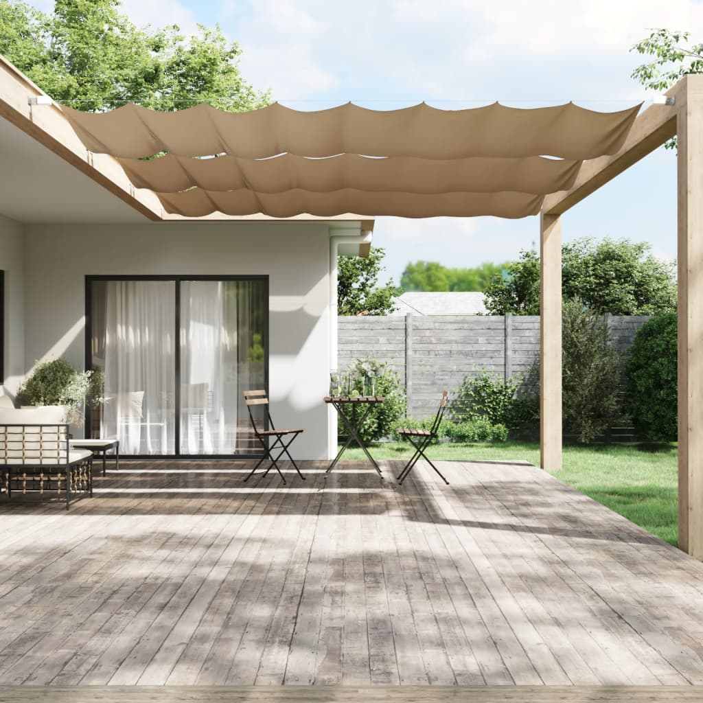Vidaxl Luifel verticale 140x360 cm tessuto oxford taupe
