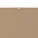 Vidaxl vertical awning 180x1000 cm oxford fabric taupe