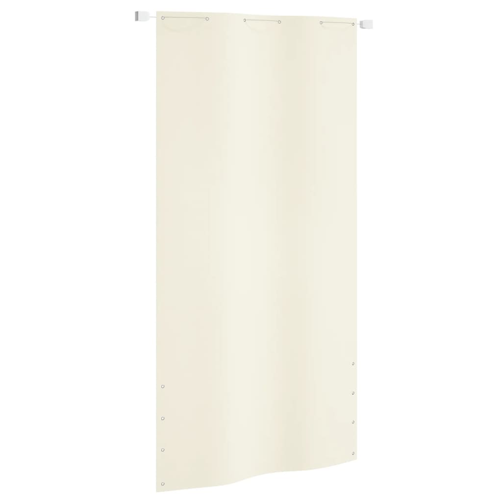 VidaXL Balcony Screen 120x240 cm Oxford Fabric Cream Color