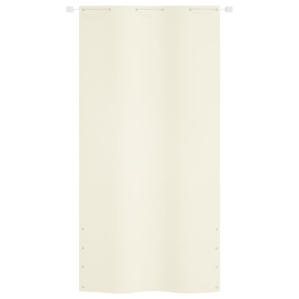 VidaXL Balcony Screen 120x240 cm Oxford Fabric Cream Color