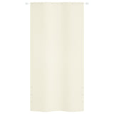 VidaXL Balcony Screen 120x240 cm Oxford Fabric Cream Color