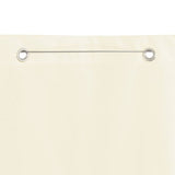 VidaXL Balcony Screen 120x240 cm Oxford Fabric Cream Color