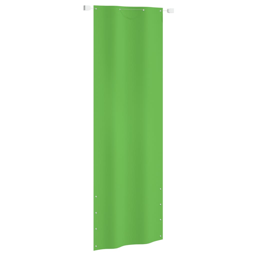 Obrazovka balkonu Vidaxl 80x240 cm Oxfordská textilie světle zelená