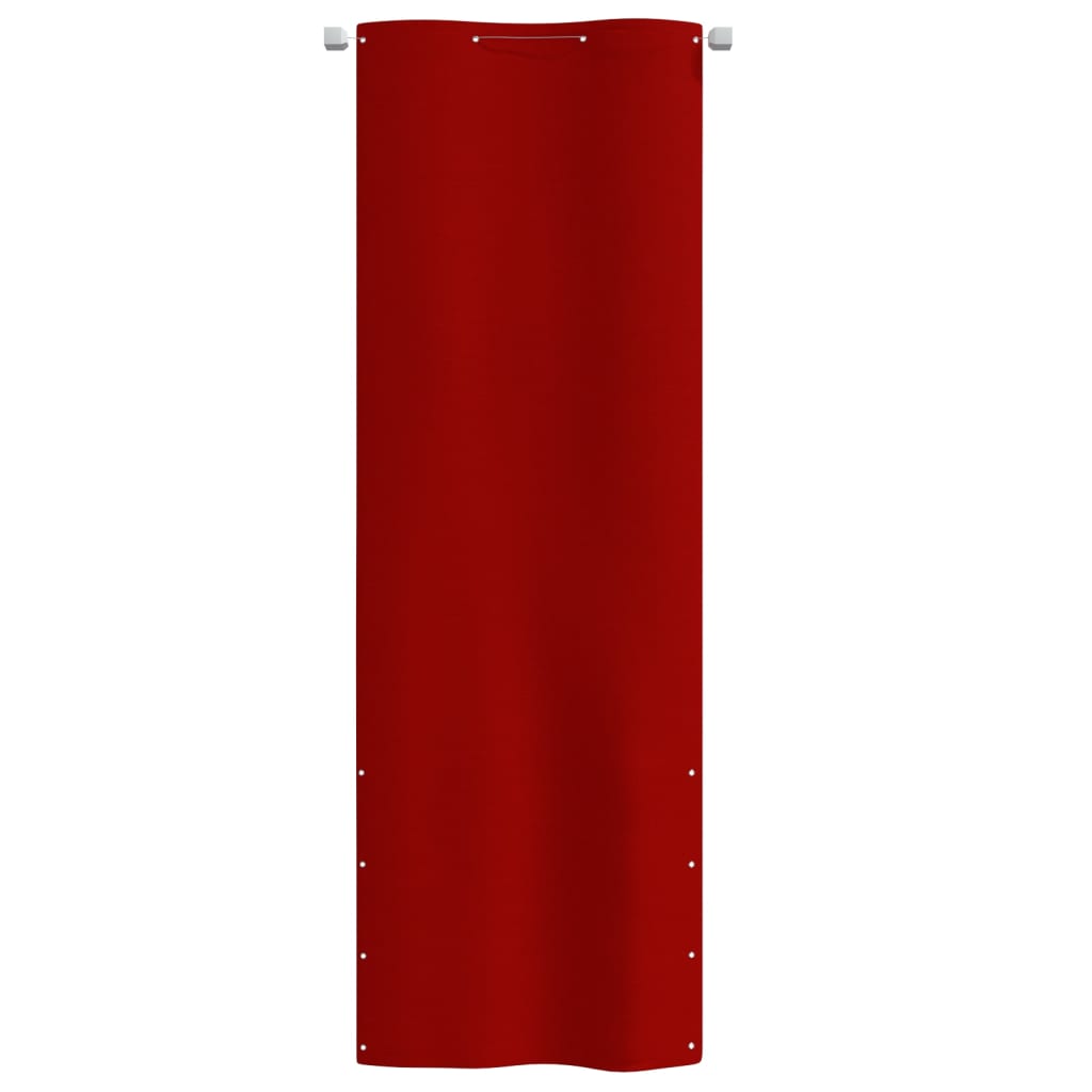 Pantalla de balcón Vidaxl 80x240 CM Oxford Fabric Red