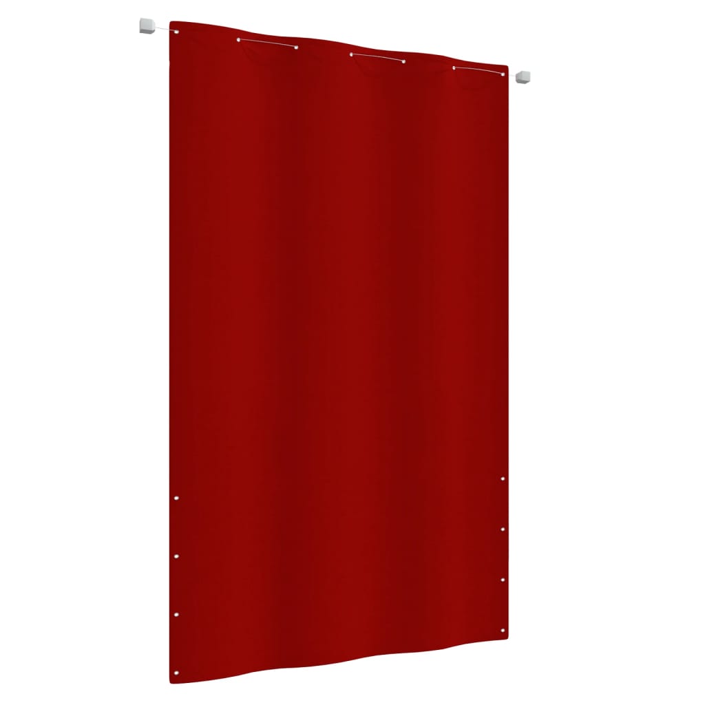 Balkon zaslon Vidaxl 140x240 cm Oxford tkanina rdeča
