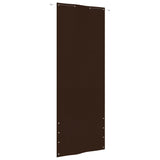 Vidaxl Balkon zaslon 80x240 cm Oxford tkanina rjava