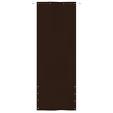 Vidaxl Balkon zaslon 80x240 cm Oxford tkanina rjava