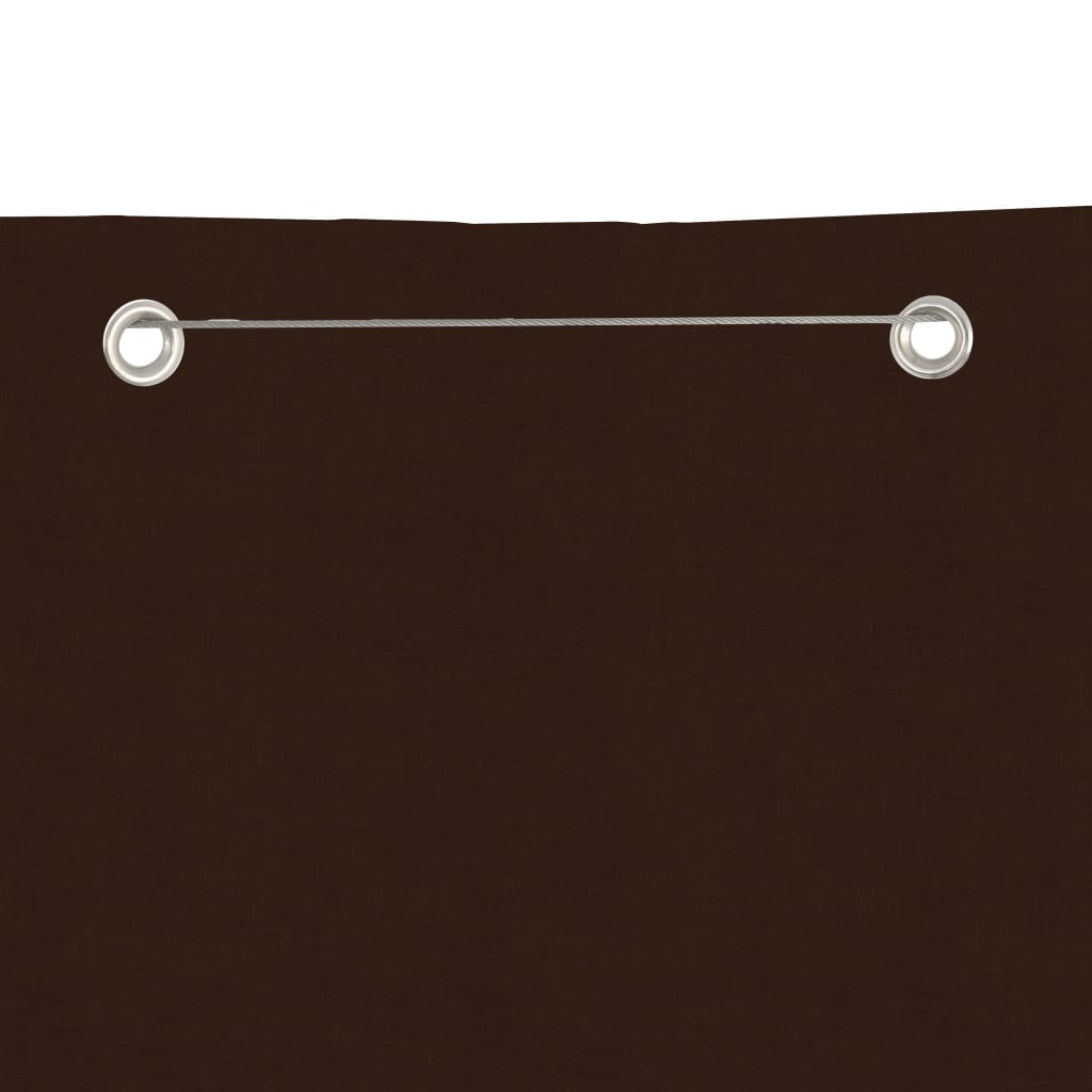 Vidaxl Balkon zaslon 80x240 cm Oxford tkanina rjava