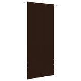 Vidaxl Balkon zaslon 100x240 cm Oxford tkanina rjava